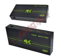 HDMI 4 PORTE 4K 1080p 3D SPLITTER FULL HD TV SDOPPIATORE SWITCH ALIMENTATORE