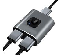 HDMI a VGA, Switch di Interfaccia Multimediale HD 2 in 1 Uscita 4K 60Hz Supporta Lo Splitter di Interfaccia Multimediale HD Bidirezionale 3D HD