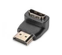 ASSMANN Electronic HDMI Adapter, Typ A, 90 angled St/Bu, Ultra HD 60p, sw, gold ( AK-330502-000-S )