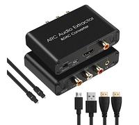 HDMI ARC Audio Extractor 192KHz DAC Converter ARC Audio Extractor Supporto Audio Digitale HDMI ad Analogico Stereo Audio RCA L/R Coassiale SPDIF e 3.5mm Jack ARC Audio Adapter per TV