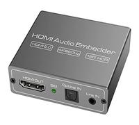HDMI Audio Embedder 4K60Hz Digital Analog Input Support 18Gbps HDR CEC HDCP2.2 1.4 con 3,5 mm TOSLINK Ingresso audio ottico
