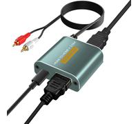 HDMI AUDIO EXTRACTOR 4K 60HZ DA HDMI A HDMI E 3.5MM STEREO AUDIO DIGITALE