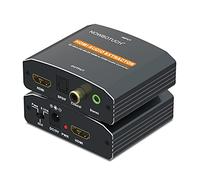 HDMI Audio Extractor Splitter 4K Convertitore audio da HDMI a HDMI + coassiale + ottico Toslink SPDIF + audio analogico stereo da 3,5 mm, adattatore audio HDMI per PS4/5, Fire TV,e altro