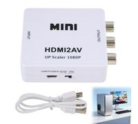 HDMI auf/AV/RCA Adapter Konverter mit USB Ladekabel - Wandelt HDMI-Signal in Composite Video und Stereo Audio um - Ideal für ältere TV-Geräte, Projektoren und mehr, was ihn äußerst flexibel macht.