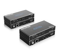 HDMI Extender ARC 4K 60Hz (4:4:4 8bit) HDR10 by Cat5e Cat6 with SPDIF Audio Breakout, Bi-Directional PoE IR CEC - 230ft 1080P,130ft 4K HDCP2.2, D Atmos,DTS:X,HDMI Scaler,Slim Mini Case EX70H2