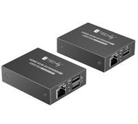 Techly HDMI KVM Extender su Cavo di Rete 1080p@60Hz fino a 70m 4K fino a 40m