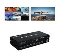 HDMI Matrix 8x2 4K @ 60Hz Multiviewer Switch Splitter 8 Ingressi 2 Uscita output aggiuntivo per l'audio, SPDIF e jack da 3,5mm con telecomando IR