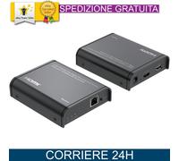 HDMI over IP Extender 120M 1080p KVM USB Ethernet Network Splitter