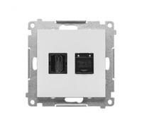 HDMI + RJ45 femmina cat.6. (Modulo) Simon 55 TGHRJ45.01/114