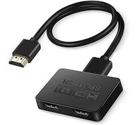 HDMI Splitter, Alluminio 4K Splitter HDMI 1 In 2 Out Supporta HDCP, 4K, 3D, UHD, 1080P, Sdoppiatore HDMI per Xbox, PS4, PS3, Roku, lettore Blu-Ray, Firestick e HDTV