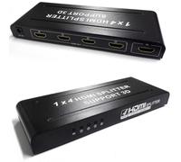 HDMI SPLITTER VER 1.4 CON 4 USCITE 1080P LED ALIMENTATORE