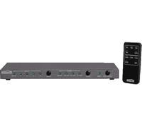 HDMI Switch con Estrattore Audio - Marmitek Connect 621 UHD 2.0 - HDMI 2.0-4K60 - HDR- ARC- Uscita Audio Digitale e Analogica - 4 IN / 1 OUT- Interruttore Automatico - Toslink - HDCP 2.2 - Ultra HD