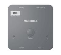 Marmitek 4K120 HDMI Switch 8K Connect 720 - Conmutador HDMI 2.1-4K 120Hz - HDR - ALLM - VRR - QFT - QMS - 2 entradas / 1 Salida - Adaptador HDMI 4K120-48Gbps - Dolby Digital - sin calidad pérdida