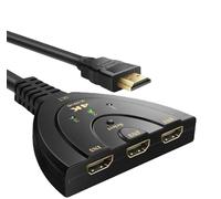 HDMI Switch Sdoppiatore PKOUVOO Switch 4K 3D Sdoppiatore HDMI 3 Ingresso 1 Uscite per TV Fire Stick Roku Laptop Playstation Xb0x DVD