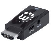 Hdmi To Vga Micro Converter- 1080P M/F Black Polybag NUOVO