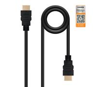 HDMI V2.0 4K@60Hz 18 Gbps, CAVO A / M-A / M 3m NERO. - Nouvo