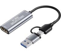 HDMI Video Capture Card, 4K 1080P HD 60FPS Ingresso USB 3.0, Scheda di Acquisizione per Streaming Gaming OBS Compatibile con Nintendo Switch PS Xbox TV, YouTube Camera Laptop Cellulare Mac OBS
