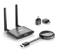 HDMI Wireless, 4K/5G Trasmettitore e Ricevitore Wireless HDMI, Doppio Schermo HDMI/VGA Wireless, 164FT/50M Estensore Wireless HDMI Video/Audio per Laptop/PC/Camera/Cavo B-ox, HDTV/Proiettore/Monitor