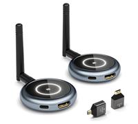HDMI Wireless, AIMIBO Trasmettitore e Ricevitore Wireless - Fino a 4 Ricevitori, Wifi Streaming di Video 1080P fino a per Laptop, Camera via Cavo su più Televisori, Monitor, Proiettori - 50M