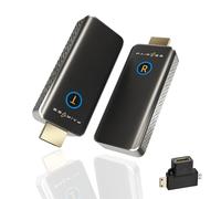 HDMI Wireless, FAIRBEE 1080P FHD Trasmettitore e Ricevitore HDMI wireless, Supporta 16TX a 1RX, 2,4G/5G Wireless HDMI Extender Streaming Multimediale video Audio/laptop/PC/proiettore/TV, Plug&Play.