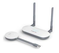 HDMI Wireless, Lemorele 164FT/50M Trasmettitore e Ricevitore HDMI Senza Fili 1080P con Trasmettitore USB A Streaming da PC, Laptop a HDTV, Proiettore per Windows 7 e MAC OS 10.15.7 e Superiori