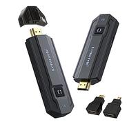 HDMI Wireless, Lemorele 165ft/50M Wireless Transmitter and Receiver HDMI 1080P Plug and Play 5G Streaming Multimedia Video/Audio/File from Laptop, PC, Camera, Blu-ray, PS5 to HDTV/Projector