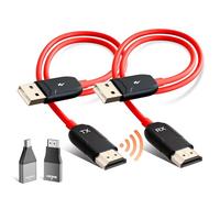 Cavo HDMI Wireless HDMI Wireless Extender 1080P, Trasmettitore HDMI wireless cavo per lo streaming di file audio e video HD da un laptop a un HDTV o un proiettore, Ricevitore HDMI Transmitter