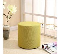 HDMOZUYT Poggiapiedi, pouf rotondo in tessuto, antiscivolo, resistente all'usura, in legno massello, per camera da letto e corridoio, viola (verde)