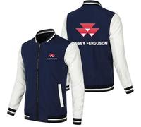HDOEHLXF Bomber Da Uomo Con Cerniera Intera Stampa Massey Ferguson Giacche Da Corsa Color Block Giacche A Vento Casual Giacche Da Baseball Sottili Antivento Da Lavoro-Blue||5x_l