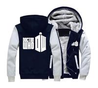 HDOEHLXF Felpa Con Cappuccio Da Uomo Per Doc.tor Wh-o Stampa Hoodies Calde Casual A Maniche Lunghe Con Cerniera Capispalla Top - Regalo Per Ragazzi-Blue||s