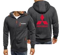 HDOEHLXF Men's Hoodie Sweatshirt for M.i.tsubishi Gr.oup Print Giacche Maglioni Casual Maniche Lunghe Cardigan Con Zip Felpa Con Cappuccio Pile Cardigan-Dark Gray||3x_l