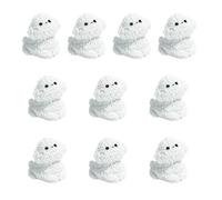 HDOYTXXM 10 statuette per cuccioli di Bichon Frise dipinte a mano, ornamento per interni ed esterni, regalo per gli amanti degli animali domestici