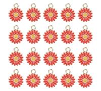 HDOYTXXM 20 Pz Metallo Fiore Charm Dolce Margherita Pendente Dangle Gioielli Fare Accessori Per Collana Orecchini