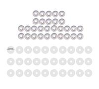 HDOYTXXM 60 dischi di guarigione in silicone per piercing Bump da 3/5/7/9 mm trasparenti per lobi auricolari