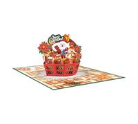 HDOYTXXM A tema natalizio popup biglietto d'auguri regali fatti a mano cartolina con busta e nota per feste invito decorazioni stagionali