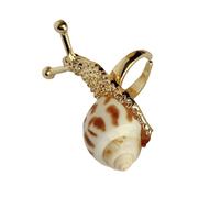 HDOYTXXM Anello a forma di lumaca con accento di conchiglia, elegante gioiello da resort per la spiaggia, eventi di vacanza e uso quotidiano, anelli alla moda sulla costa