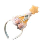 HDOYTXXM Bella peluche Star Hairband Bowknot corona per festa di compleanno ruolo gioco attività bambini ragazza sentieri testa bambini festa di compleanno copricapo copricapo copricapo