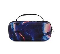 HDOYTXXM Borsa da trasporto per console gioco portatile Custodia antiurto per organizer per SW2 con custodia protettiva da gioco antigoccia a doppio schermo