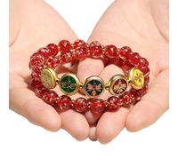 HDOYTXXM Bracciale in Vetro Che brilla a Strati notturni, Che simboleggia prosperità e Fortuna per Amanti della e Amanti dello Stile Bracciale Luminoso