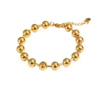 HDOYTXXM Bracciale Moderno con Perline in Acciaio Inossidabile con opzioni Perline da 6 mm o 8 mm Gioielli sofisticati per Un Comfort Tutto Giorno Bracciale con Perline in Acciaio Inossidabile
