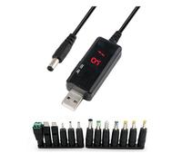 HDOYTXXM Cavo amplificatore USB a DC5.5 con 13 adattatori, basso consumo energetico, supporto per un uso sostenibile