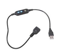 HDOYTXXM Cavo di controllo USB compatto per timer, lunghezza 50 cm, cavo a risparmio energetico da femmina a maschio per elettrodomestici elettronici, cavo timer regolabile per conto alla rovescia