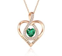 HDOYTXXM Collana a doppio strato con ciondolo a forma di cuore, alla moda, con zircone portafortuna, mago, collana alla moda, gioielli da sposa