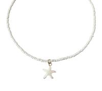 HDOYTXXM Collana con stelle marine vibranti con perle pratiche per un aspetto elegante per feste e celebrazioni Ciondolo con pesce arca marina Juwely, Taglia unica, come descritto, come descritto