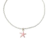 HDOYTXXM Collana con stelle marine vibranti con perle pratiche per un aspetto elegante per feste e celebrazioni Ciondolo con pesce arca marina Juwely, Taglia unica, come descritto, come descritto