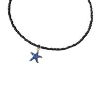 HDOYTXXM Collana con stelle marine vibranti con perle pratiche per un aspetto elegante per feste e celebrazioni Ciondolo con pesce arca marina Juwely, Taglia unica, come descritto, come descritto