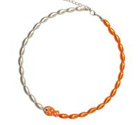 HDOYTXXM Collana Fatto A Mano Clownfish Perle Appariscenti Con Accessori Riscaldatori Di Pesce Per Gli appassionati Di Moda Unico Fatto A Mano, Taglia unica, come descritto, come descritto