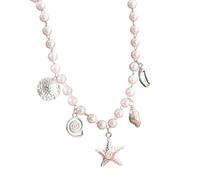 HDOYTXXM Collana leggera con ciondolo a forma di pesce d'imposta per abiti di tutti i giorni, feste, riunioni, conchiglie eleganti, collana ispirata per le donne, misura unica, come descritto, come