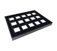 HDOYTXXM Contenitore in miniatura facile da usare, in PVC e poliuretano, con coperchio trasparente, per la raccolta di pietre sfuse e gioielli, contenitore trasparente per pietre preziose