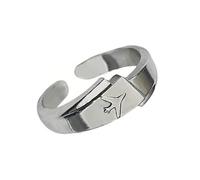 HDOYTXXM Coppia Alla Moda Suoni sofisticati Multifunzionale Dito Gioielli Per Gli Individui Di Moda Ogni Abbigliamento Anello Di Aereo Unico, come descritto